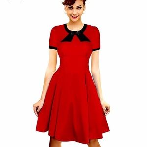 Red vintage dress